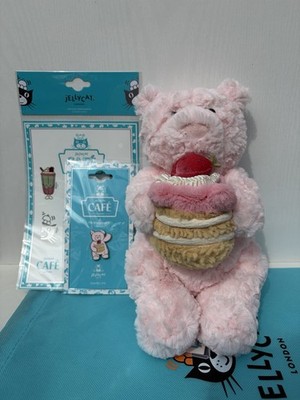 Jellycat Shanghai exclusive leola bear with strawberry cake bnwt