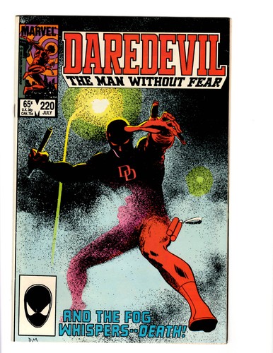DAREDEVIL #220 - JULY 1985 - HIGH GRADE - NM - COPPER AGE MARVEL COMICS CLASSIC