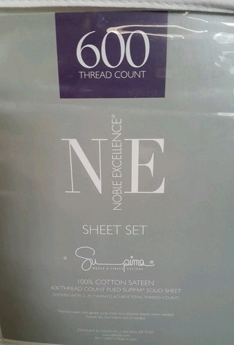 Brand New Noble Excellence California King Sheet Set 600 Count Supima Cotton - Bild 9 von 11