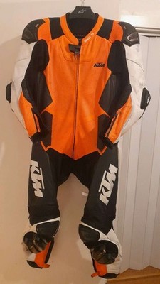 KTM NEW RACING 1 und 2 TEILIGE MOTORRAD MOTORBIKE BIKER LEDERKOMBI