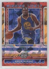 2019 Contenders Optic Winning Tickets Red Cracked Ice Prizm Kevin Durant #8 hs9