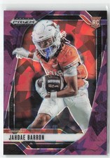 Jahdae Barron 2025 Panini Prizm Draft Picks Purple Ice #/199 #124 Texas RC