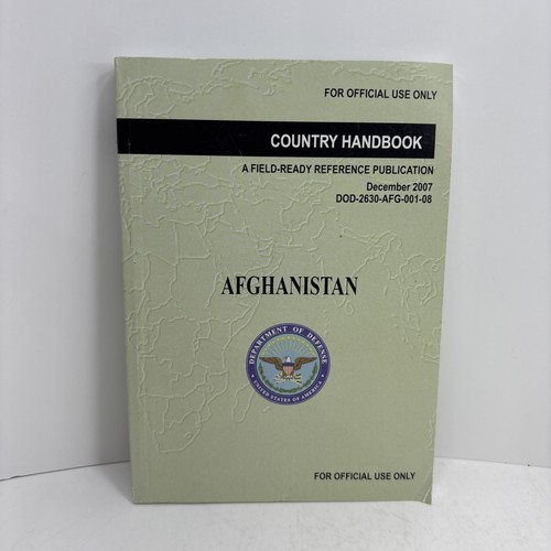 2007 US Department of Defense Afghanistan Country Handbook Military Reference