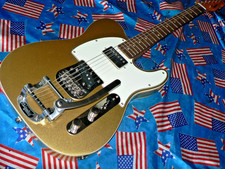 AWESOME SQUIER CLASSIC VIBE TELECASTER ,AZTEC GOLD SH , WITH BIGSBY,FULLY SET UP