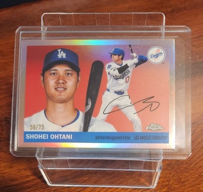 2025 Topps Chrome Platinum Anniversary Shohei Ohtani Rose Gold Refractor /75