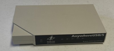 Digi AnywhereUSB/5 USB Over Ethernet Hub v1.80 Remote I/O Concentrator - No PSU