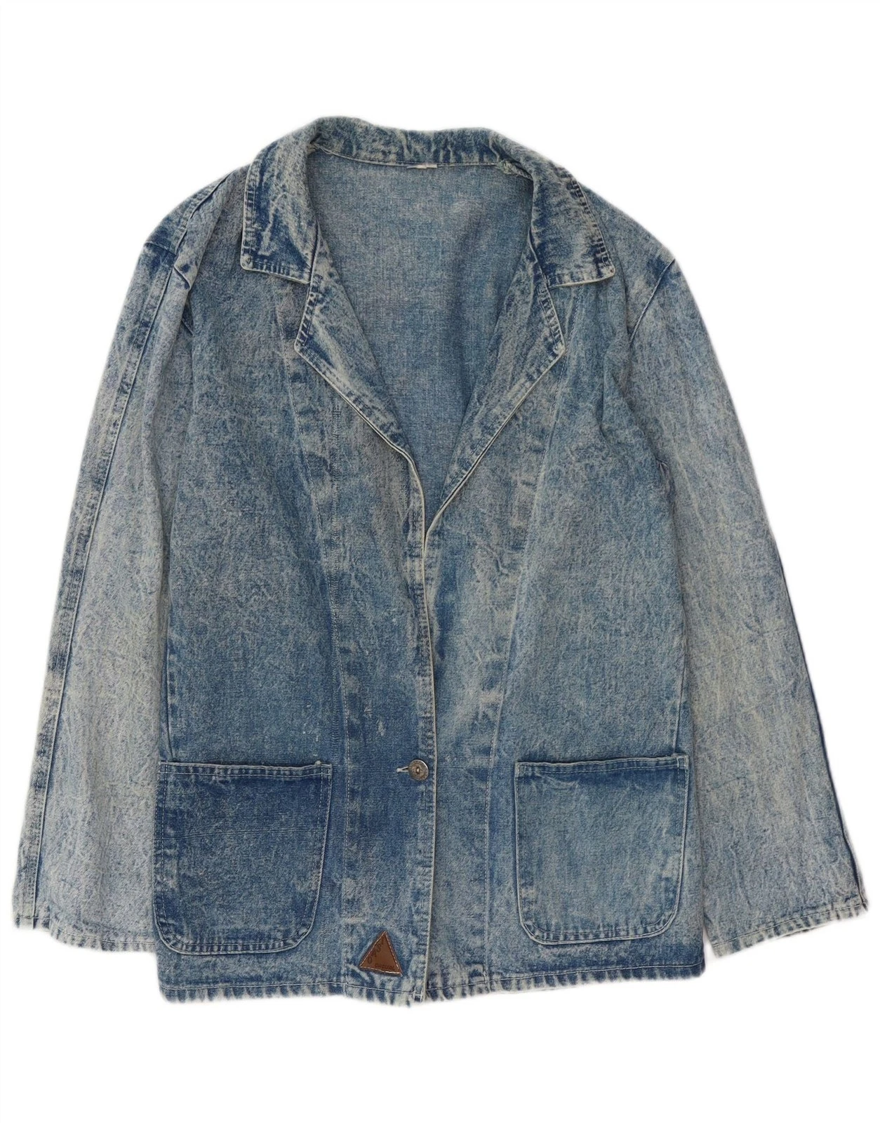 VINTAGE Womens Denim 1 Button Blazer Jacket UK 16 Large Blue BI15
Opens in a new window or tab