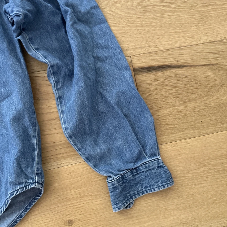 Vintage Karen Scott Denim Shirt Fall Patches Women’s M Cotton Button Down - Image 4 of 4