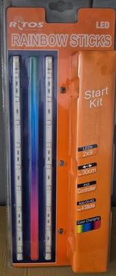 RITOS LED RAINBOW Sticks  Start Kit 2x9 LEDs 30cm NEU, OVP