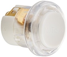 Broan-NuTone PB18LWHCL Doorbell Kit, Lighted Circle Pushbutton Clear/White