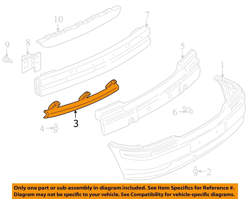 SE ADAPTA A CHEVROLET VENTURE SUPPORT 1997-2000 FRT BPR FASCIA LWR 10232648 - NUEVO OEM Foto 2 de 3