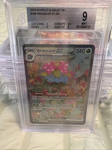 Venusaur Ex 198/165 Scarlet & Violet 151 Special Illustration Rare BGS 9 Mint