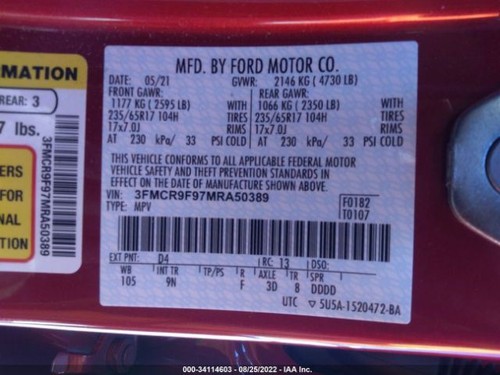 BRONCOSPT 2021 Windshield Wiper Motor 514913 - Bild 12 von 12
