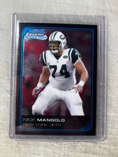 2006 Bowman Chrome Nick Mangold Rookie Card New York Jets #110. rookie card picture