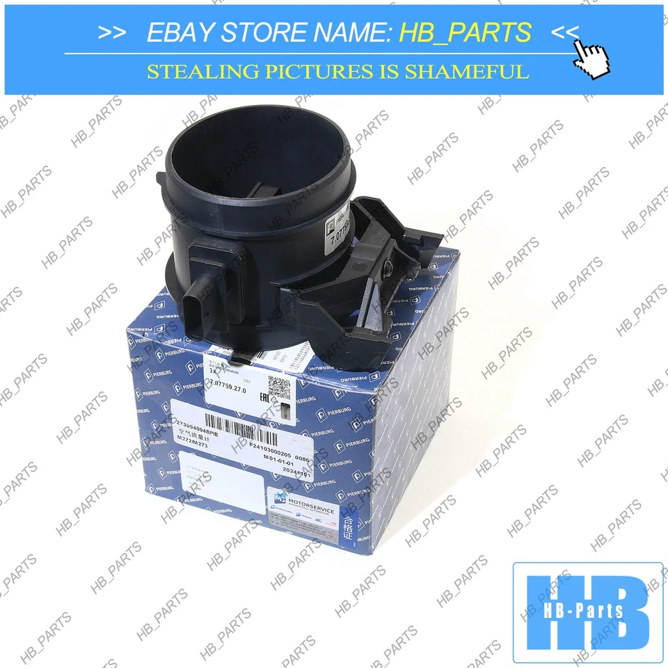 New PIERBURG MAF Mass Air Flow Sensor for Mercedes W164 R171 W203 W204 W207 W209 - Imagem 2 de 4