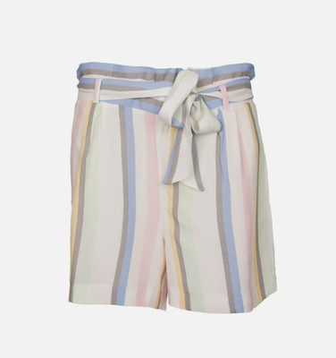 AJC Damen Paper Shorts Hose Damenshorts Bermuda weiss rosa grün NEU Gr. 42