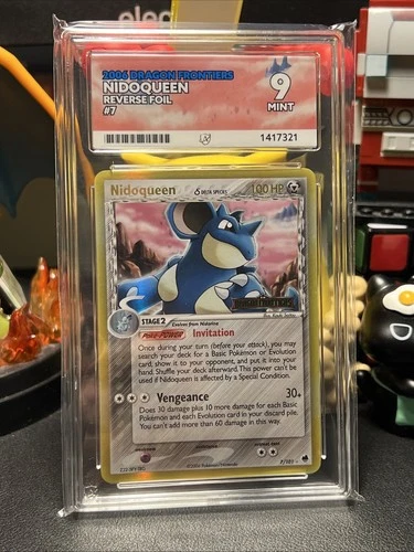 Pokemon 2006 Nidoqueen Dragon Frontiers Stamped Reverse Foil ✨ ACE 9, POP 1 ✨