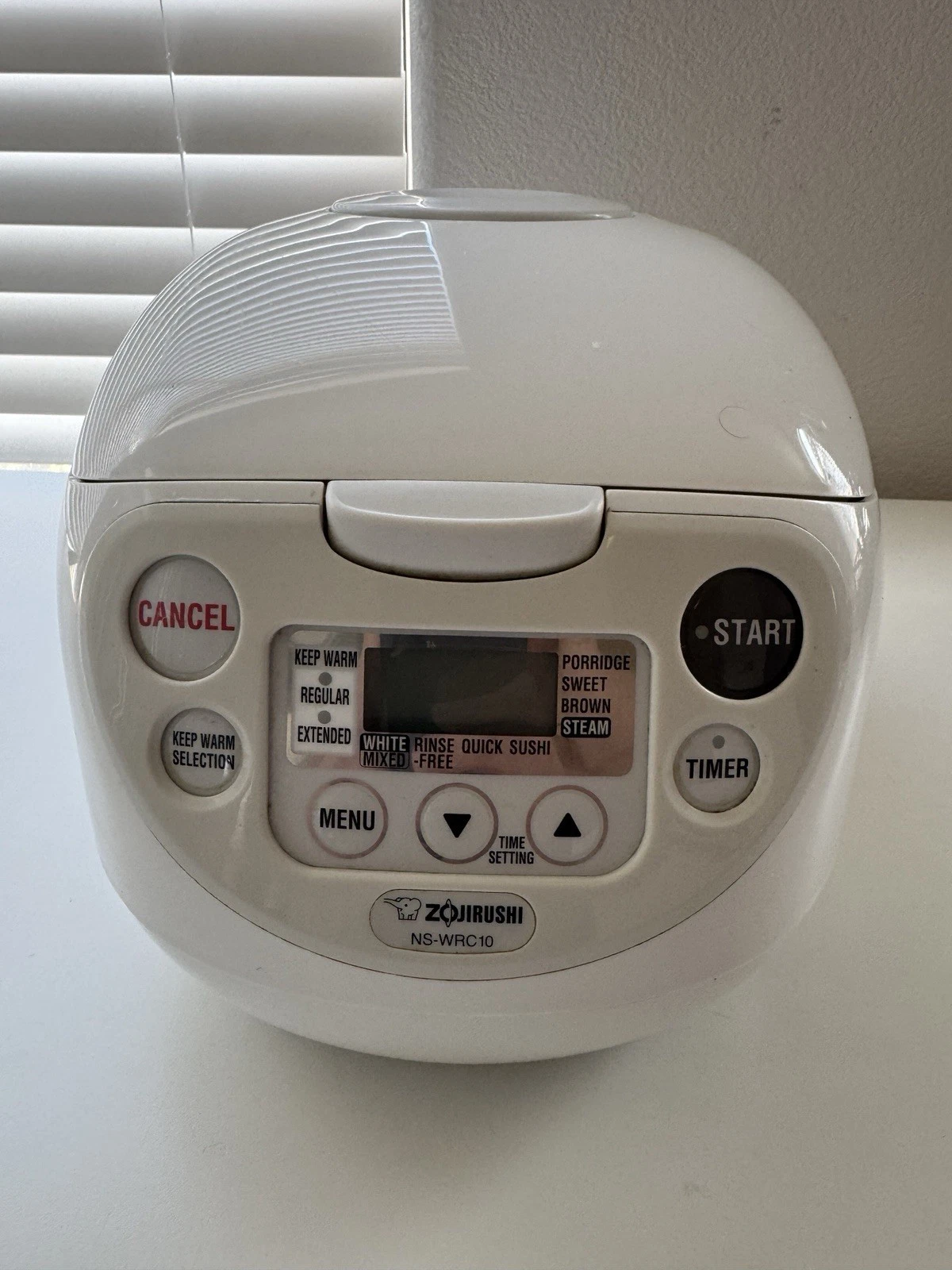 Zojirushi NS-WRC10 Electric Rice Cooker Warmer Tested Works w/ Power Cord