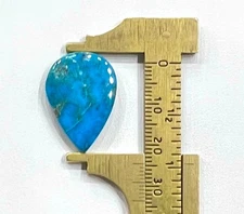 Kingman Turquoise Pear Cabochon Gemstone Natural Kingman Turquoise 13 CT G0=17