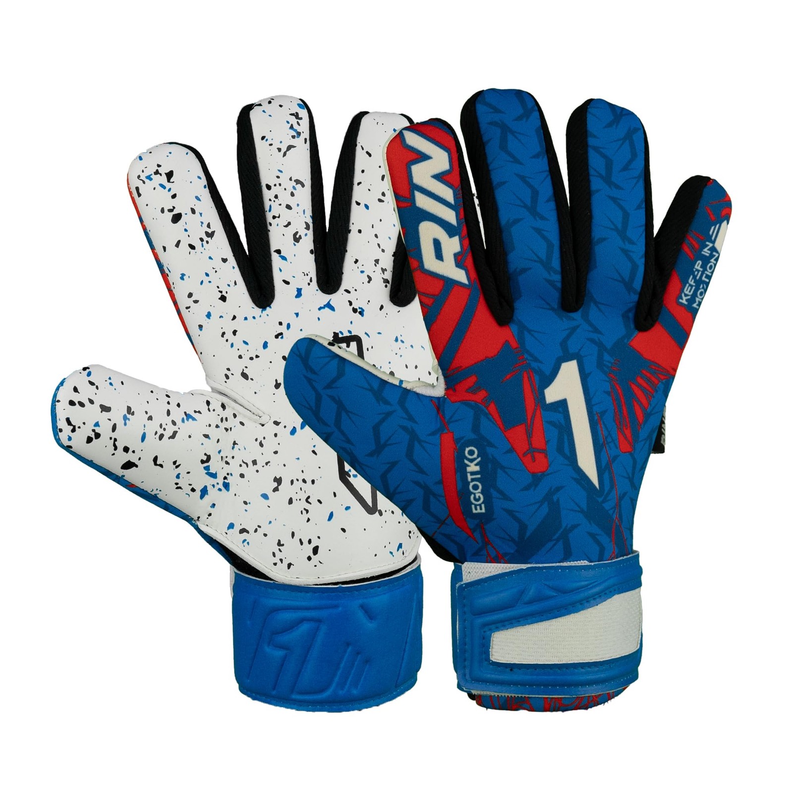 Вратарские перчатки Rinat Egotiko Avenger AS Junior синего цвета размер 3 7590₽