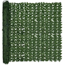 80"x120" (66.6 Sqft), Artificial Ivy Vine Privacy Fence Screen Roll