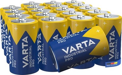 VARTA Batterien D Mono, 20 Stück, Industrial Pro, Alkaline Batterie, 1,5V