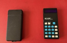 Sinclair Cambridge Calculator With Original Case - Black Working 1970s Vintage