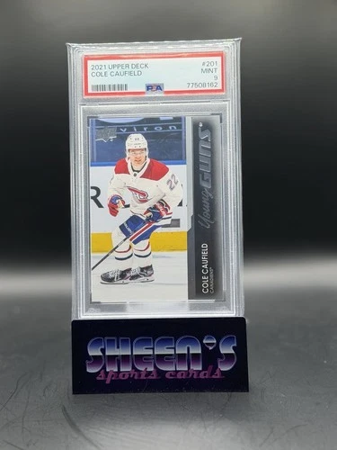 2021-22 Upper Deck Series 1 - Young Guns Cole Caufield #201 (RC) PSA 9