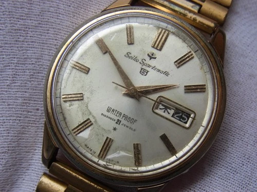 JUNK! SEIKO 5 SPORTSMATIC  VINTAGE AUTOMATIC 21 JEWEL MENS JUNK!