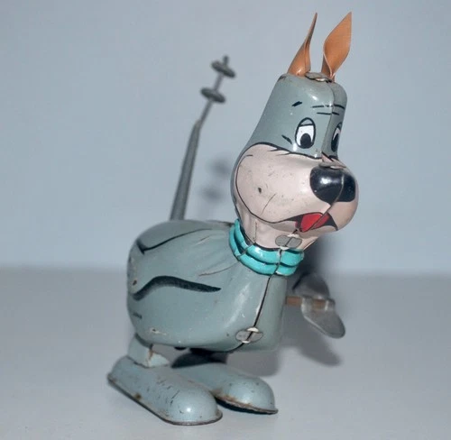 Vintage Marx Hanna Barbera Jetsons Astro the Dog Tin Wind-Up Hopping Figure