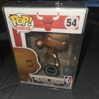 Funko Pop! NBA Michael Jordan Bronzed #54 Hobbiestock Rare Sticker In Protector