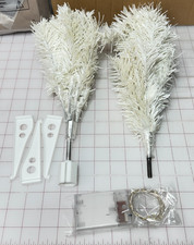 SMALL CHRISTMAS TREE WHITE ARTIFICIAL 2 FT TABLE TOP NATURAL STYLE PINE TREE