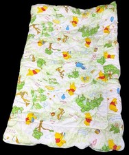 Vintage Winnie the Pooh Toddler Quilted Sleeping Bag Sack Zip Up Zipper Baby