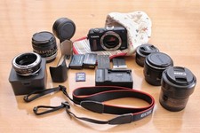 Canon EOS M2 Mirrorless Camera with 3 Lenses and Mount Adapters Bundle