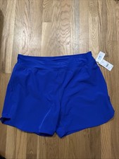 Lands' End Women's Blue Swim Shorts, Quick Dry, UPF 50 Sz Large