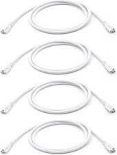 4FT T5 T8 Tube Light Fixture LED Linkable Cords, Double End Connector Cable, Pow