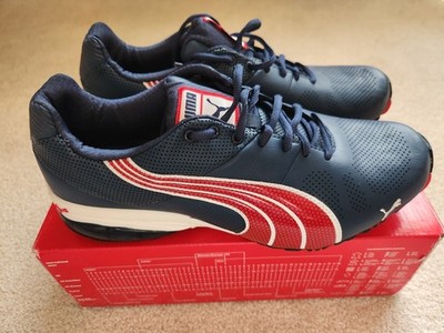 PUMA Cell Hiro TLS Denim Blue, Red, White Men's 11 Sneaker NIB Never Worn 