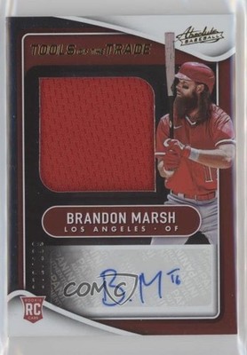 2022 Panini Absolute 51/199 Brandon Marsh #TTJS-BM Rookie Auto RC uk2