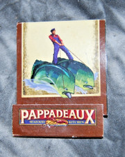 Vintage Pappadeaux Matchbook Full Unstruck Matches Ad Souvenir Seafood Kitchen