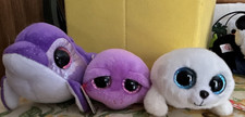 Ty Beanie Boos Dolphin, Turtle, Seal Crab Plush Beanbag Lot Ages 3-7 Years