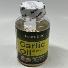Garlic Oil 5000mg Odorless - Heart Cardiovascular Cholesterol 120 Softgels 11/26