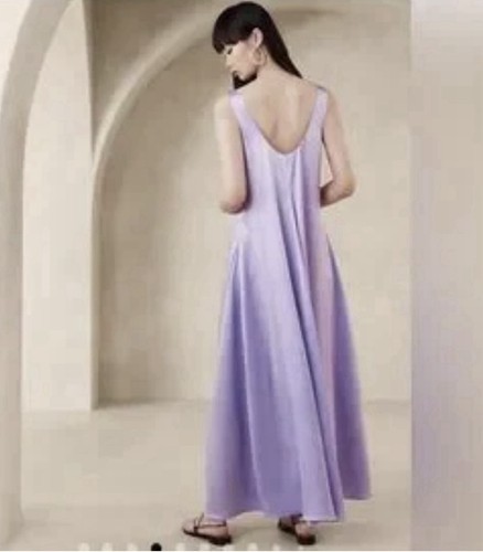 Maxi Vestido Banana Republic Serenata Seda Lila Talla Pequeña S Nuevo Sin Etiquetas RT$300 - Imagen 2 de 13