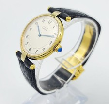 Cartier Vendome Must De Ladies 30MM Gold Plated 590003 Complete 1990 4