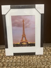 Picture Frame Set Made Glass for 4 6 with Mat Black