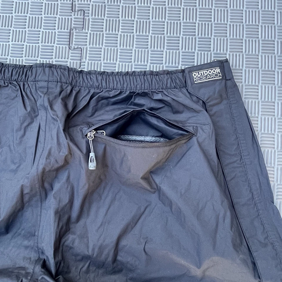 Pantalones de muralla Outdoor Research para hombre talla XL impermeables Dbl cremallera lateral separada Foto 3 de 4