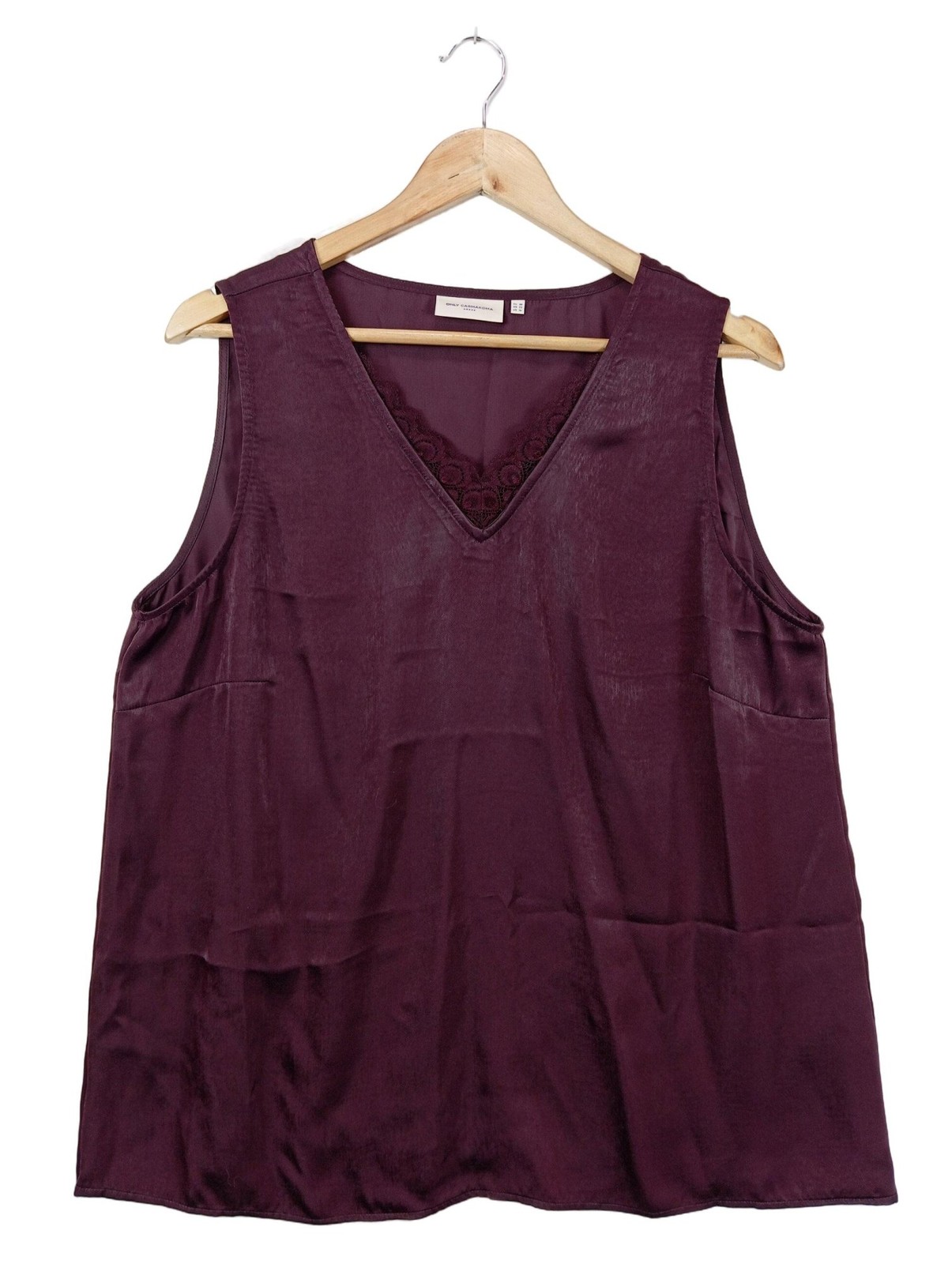 ONLY CARMAKOMA Top línea A Mujeres Talla EU 48 lila look casual