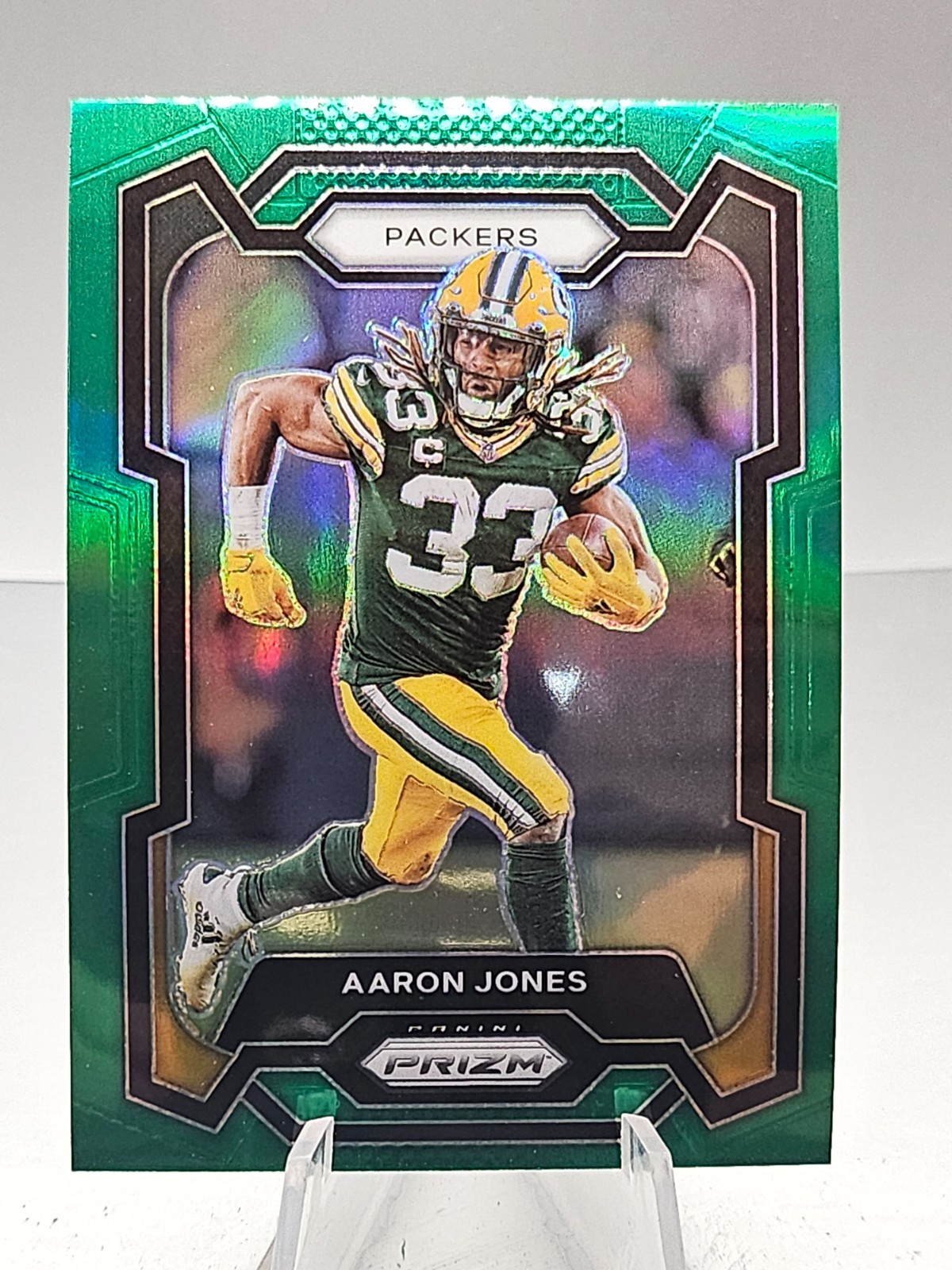 2023 Panini Prizm - Aaron Jones #105 Green Prizm