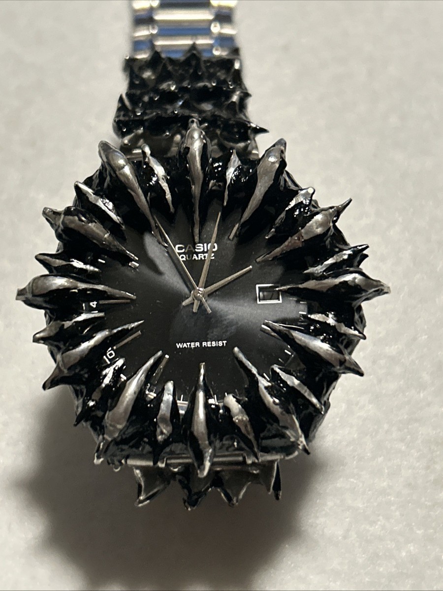 Black Venom Spiked Casio Custom Made Watch By Umbra Noctis | eBay