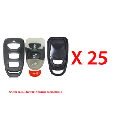 Remote Control Fob Case Shell 4B Compatible with Hyundai (25 Pack)