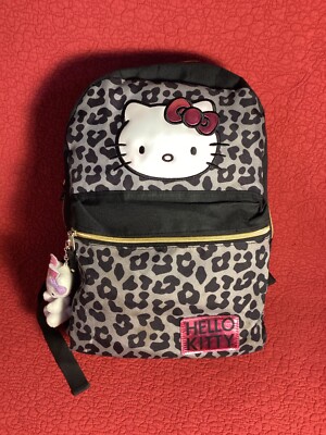 hello kitty cheetah print backpack 16